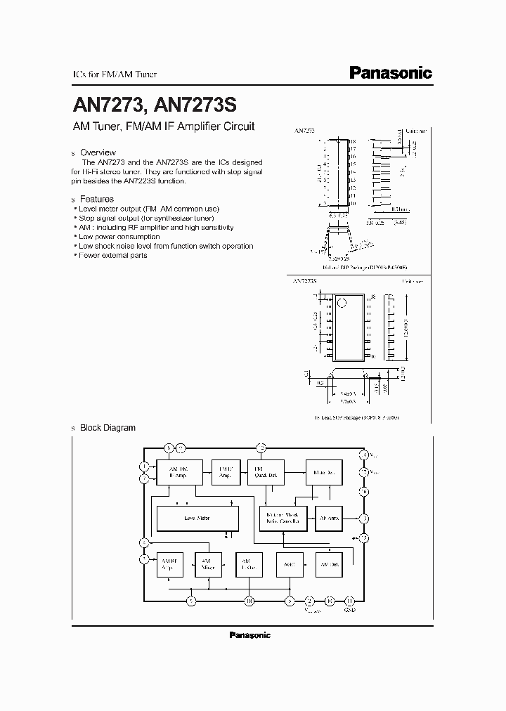 AN7273AN7273S_3349831.PDF Datasheet