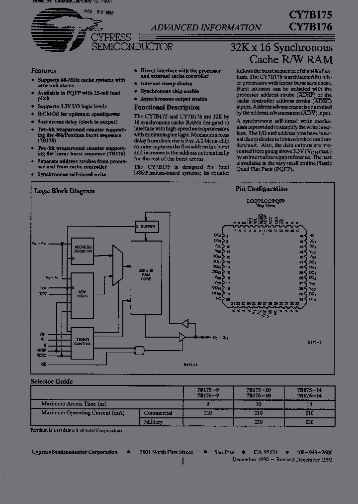 CY7B176-9JC_3351544.PDF Datasheet