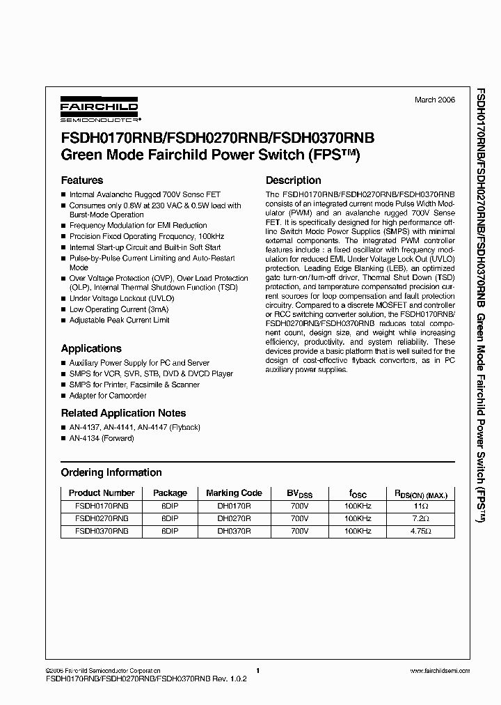 FSDH0370RNB_3357790.PDF Datasheet