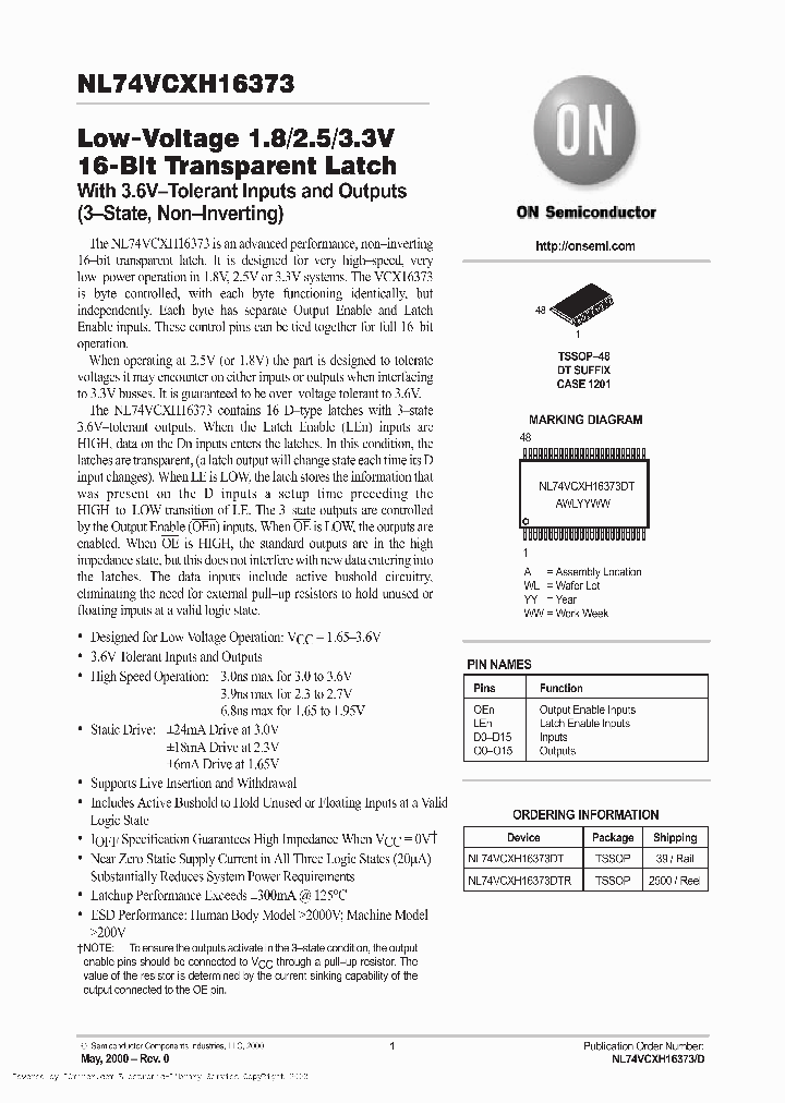 NL74VCXH16373DTR_3352296.PDF Datasheet
