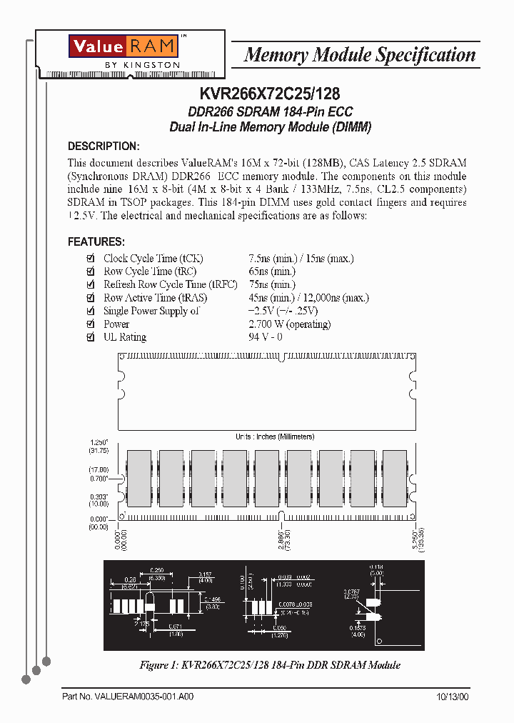 KVR266X72C25128_3359016.PDF Datasheet