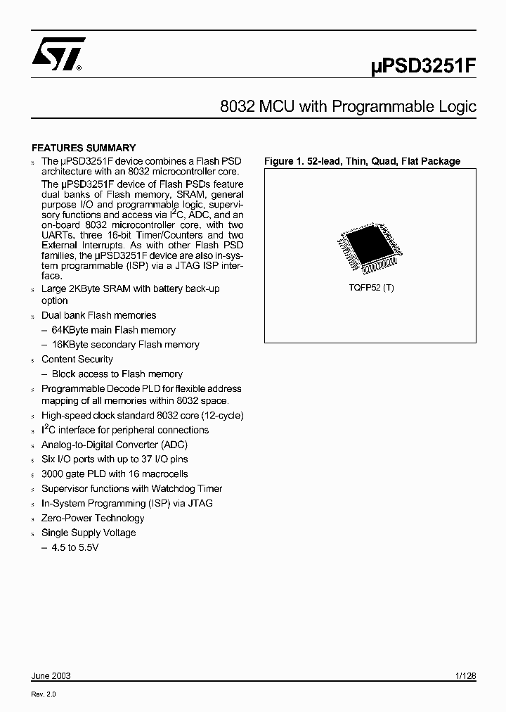 UPSD3251_3361846.PDF Datasheet