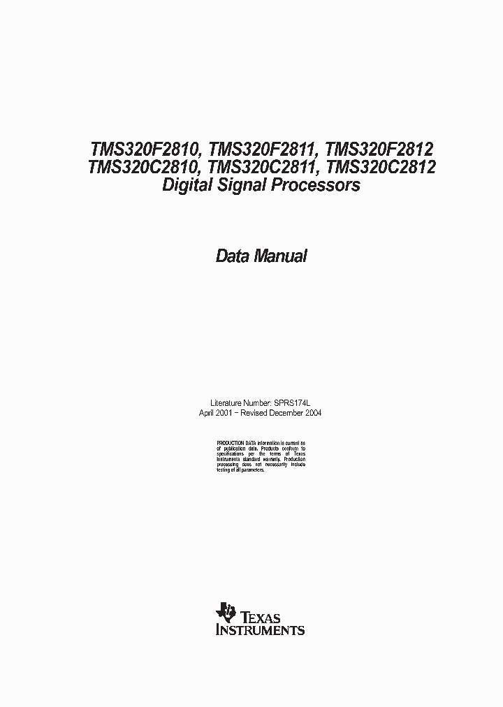 TMS320F2812PGFA_3364360.PDF Datasheet
