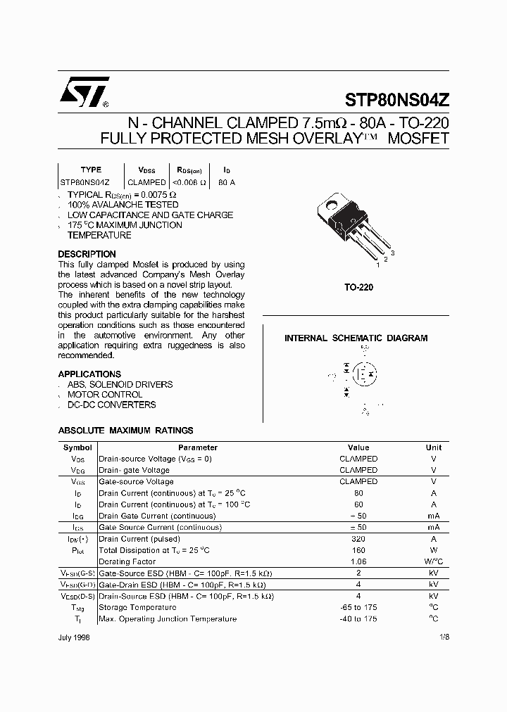 STP80NS04Z_3364422.PDF Datasheet