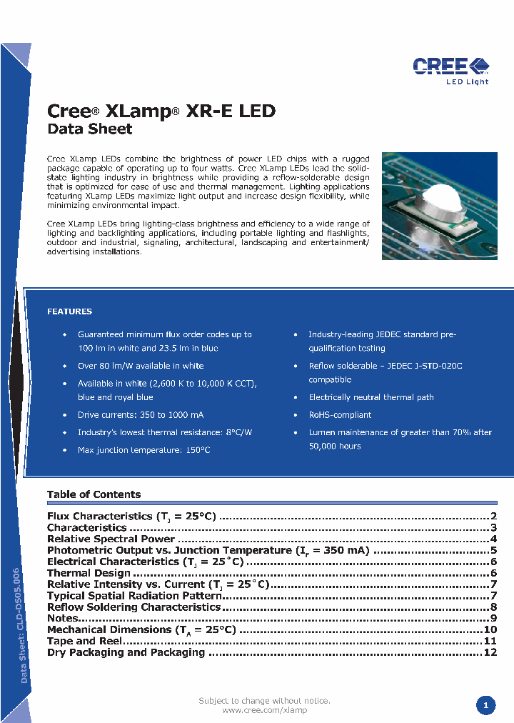 XREWHT-L1-0000-00701_3365405.PDF Datasheet