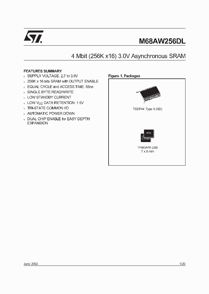 M68AW256DL70ZB6T_3366571.PDF Datasheet