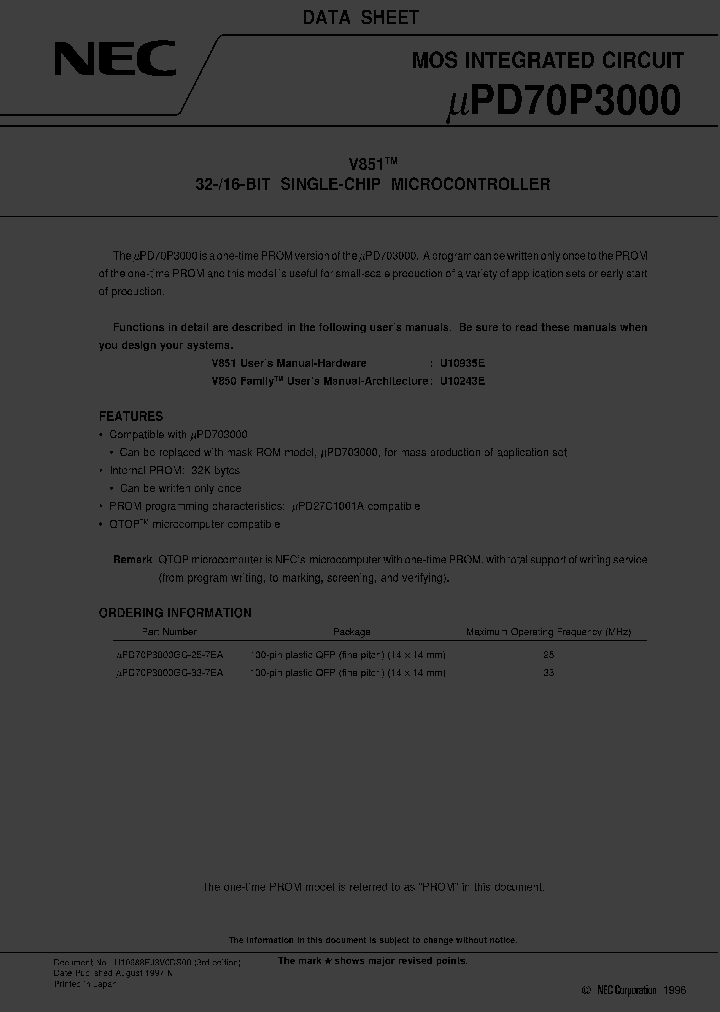 UPD70P3000GC-25-7EA_3367259.PDF Datasheet