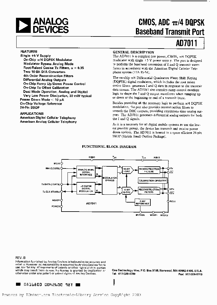 AD7011ARS-REEL_3369222.PDF Datasheet
