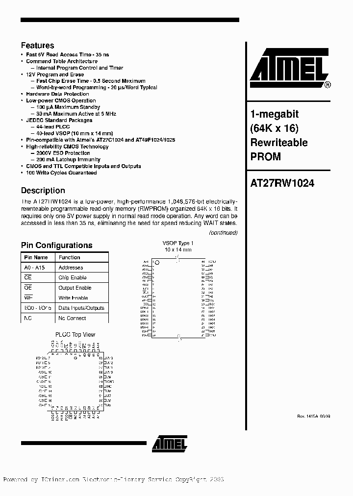 AT27RW1024-70VC_3364589.PDF Datasheet