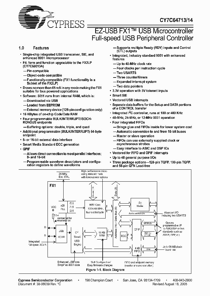 CY7C64713_3376183.PDF Datasheet