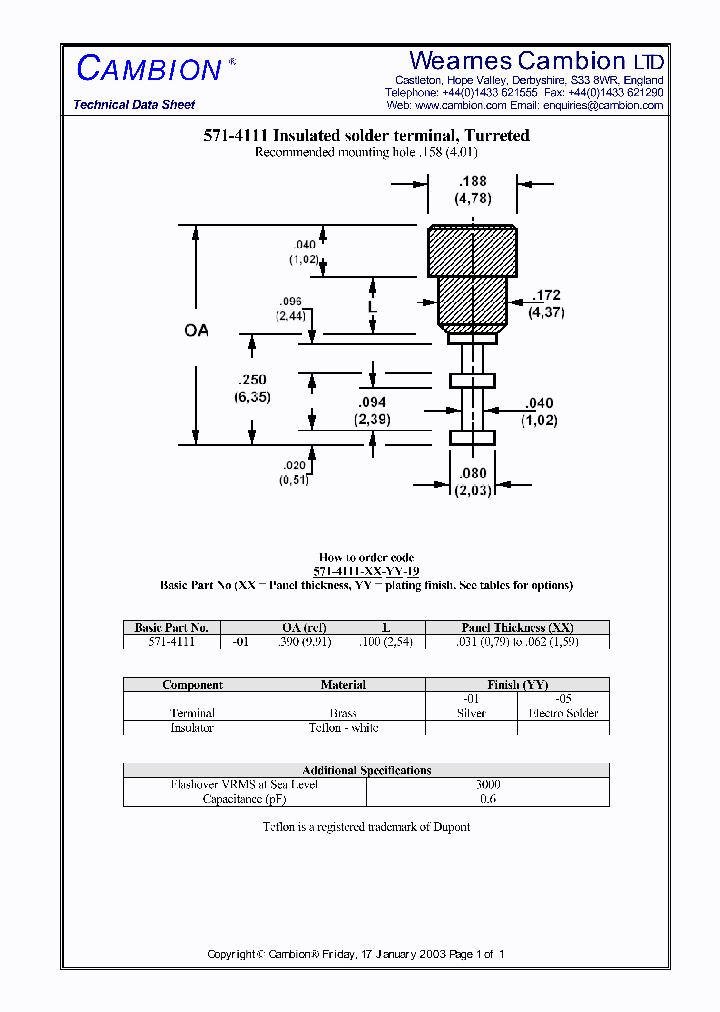 571-4111_3374980.PDF Datasheet