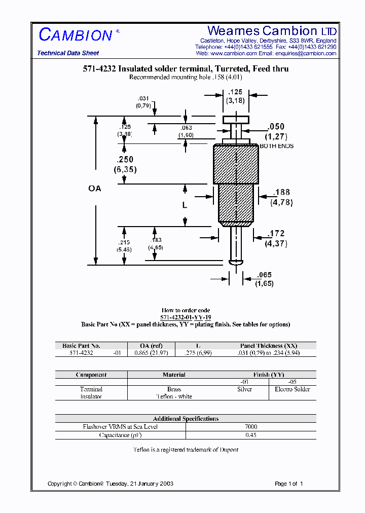 571-4232_3375740.PDF Datasheet