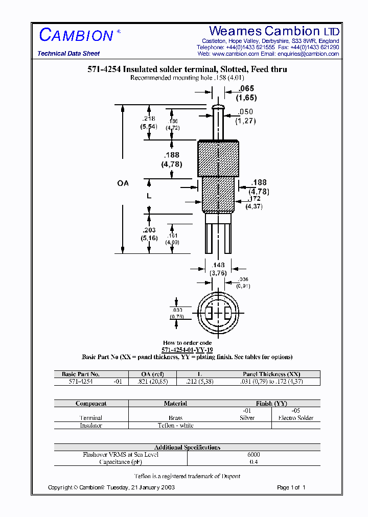 571-4254_3375749.PDF Datasheet