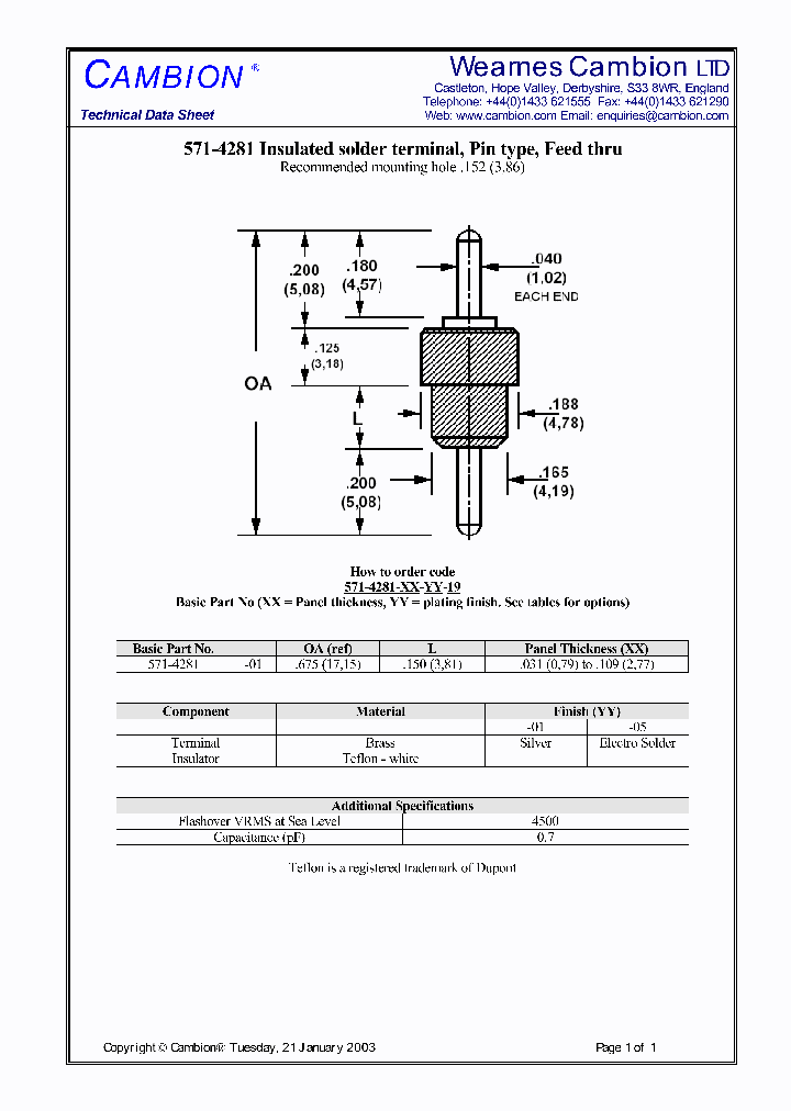 571-4281_3375754.PDF Datasheet