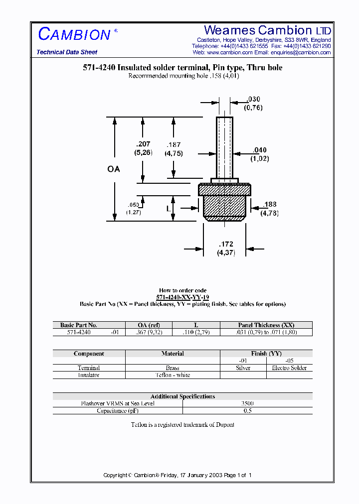571-4240_3375744.PDF Datasheet
