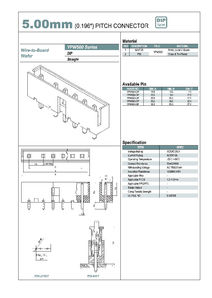 YPW500-05P_3377709.PDF Datasheet