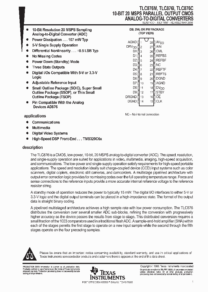 TLC876IPW_3377464.PDF Datasheet