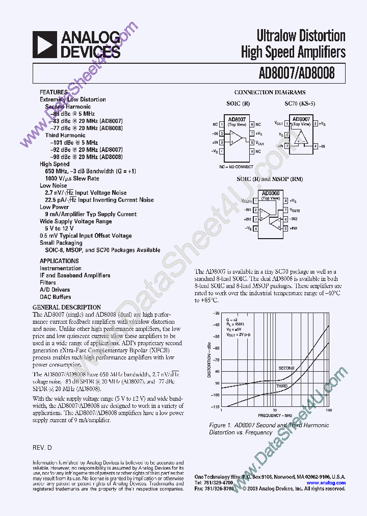 AD8007_3378349.PDF Datasheet