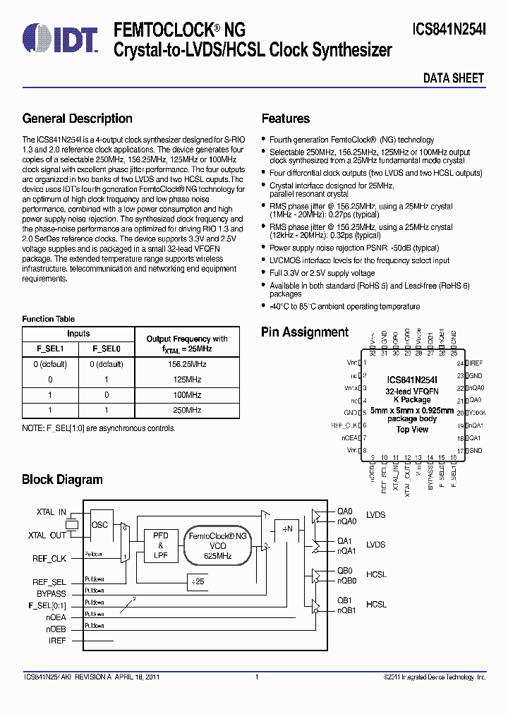 841N254AKI_3379727.PDF Datasheet
