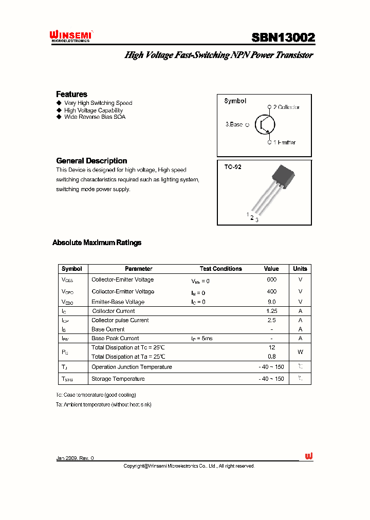 SBN13002_3380519.PDF Datasheet