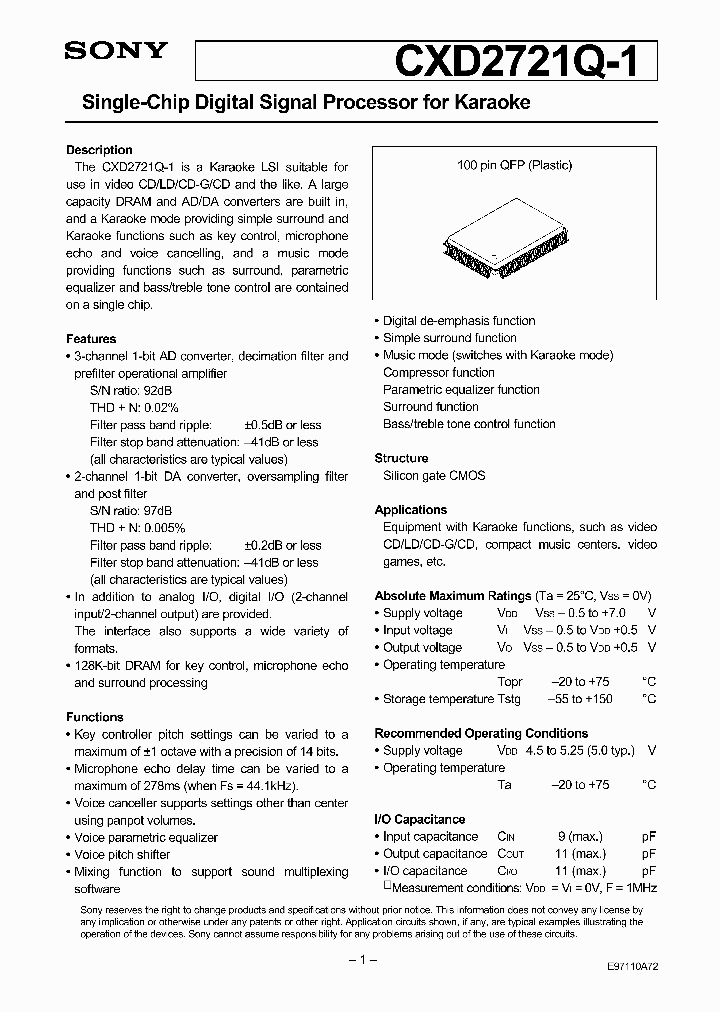 CXD2721Q-1_3381073.PDF Datasheet