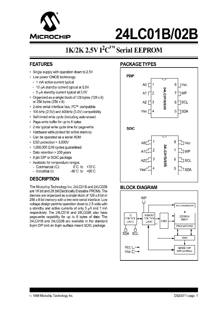 24LC01BIP_3381834.PDF Datasheet