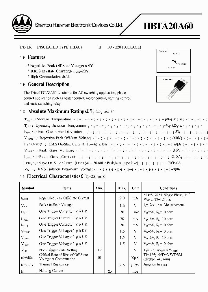 HBTA20A60_3385354.PDF Datasheet