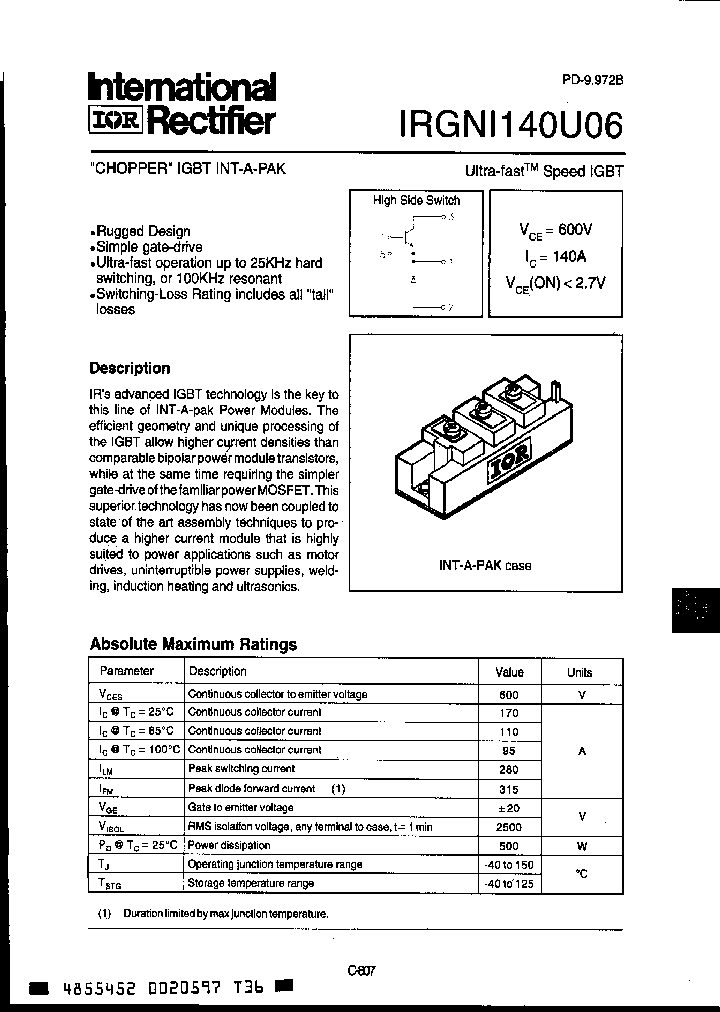 IRGNI140U06_3387455.PDF Datasheet