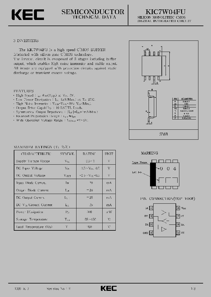 KIC7W04FU_3388772.PDF Datasheet