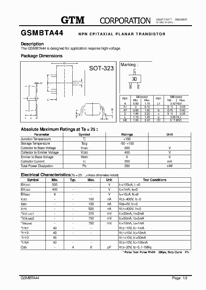 GSMBTA44_3388874.PDF Datasheet