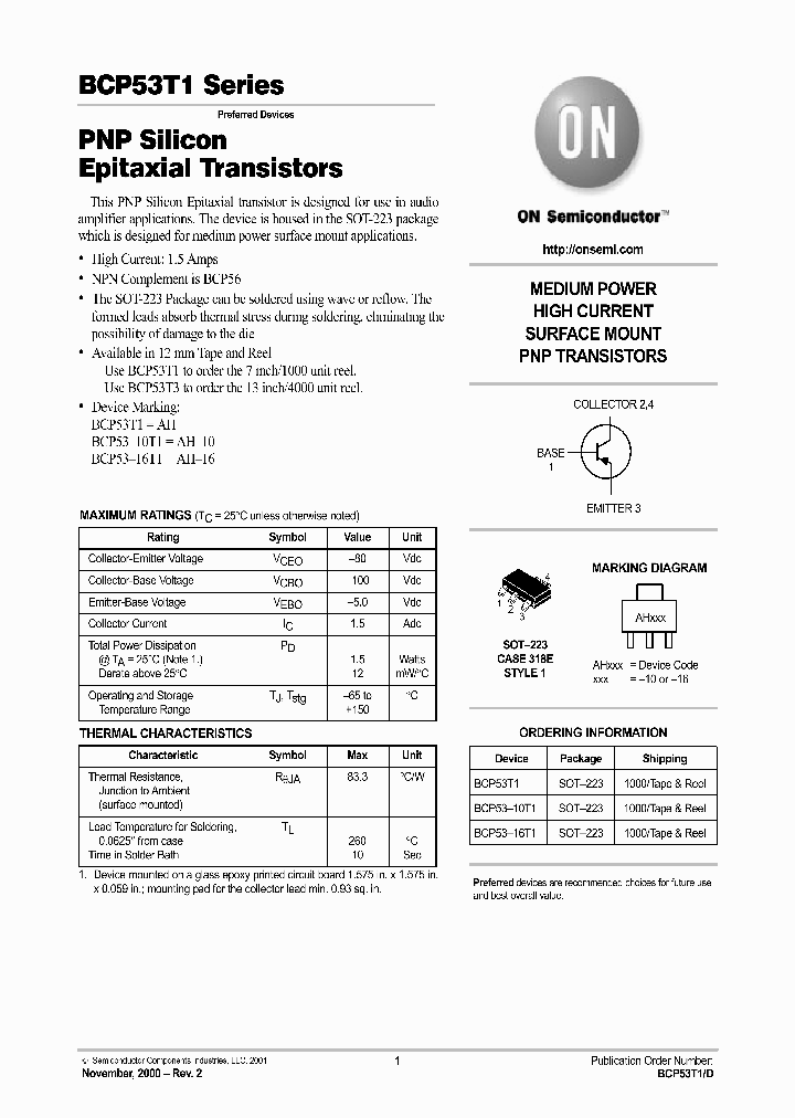 BCP53-16T3_3391193.PDF Datasheet