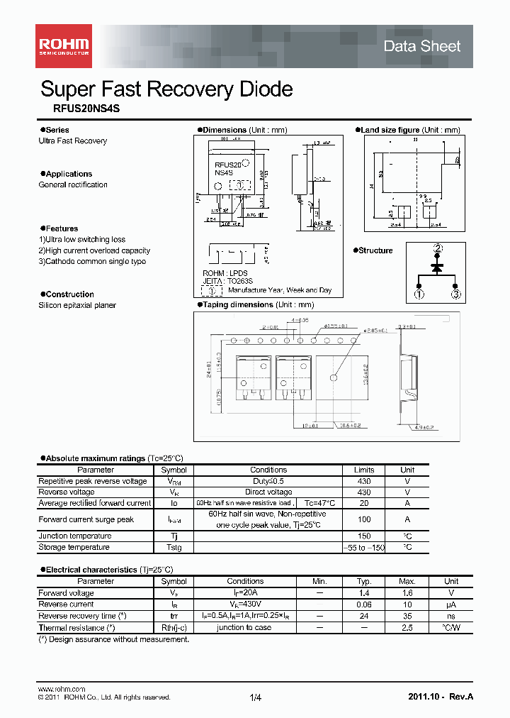 RFUS20NS4S11_3393395.PDF Datasheet