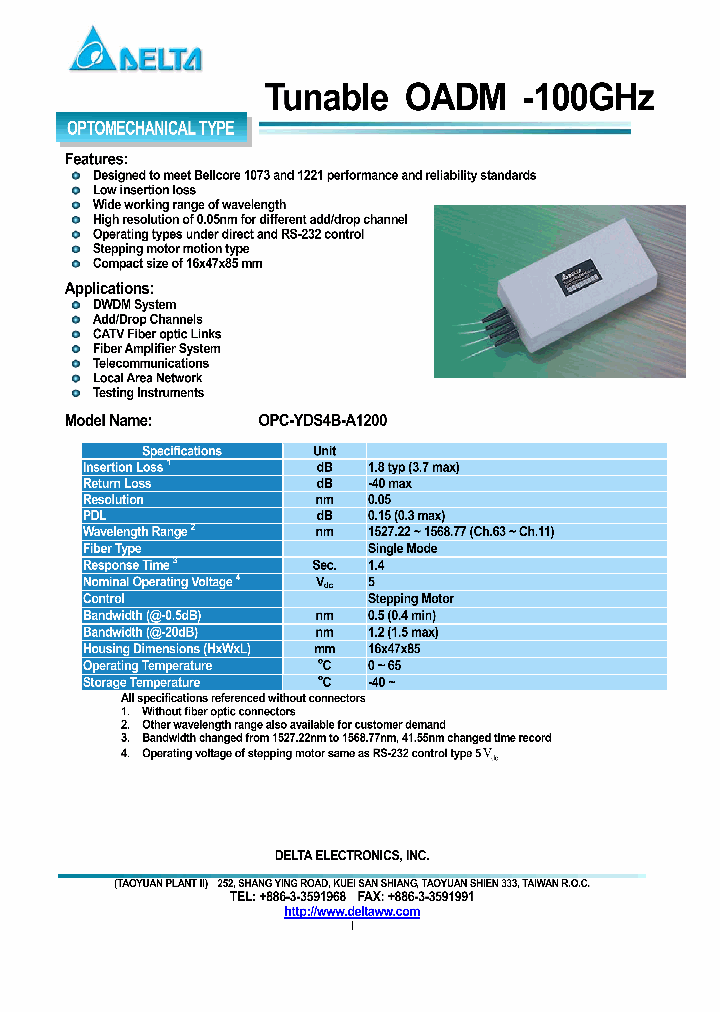 OPC-YDS4B-A1200_3391740.PDF Datasheet