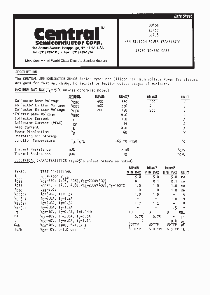 BU406_3393598.PDF Datasheet