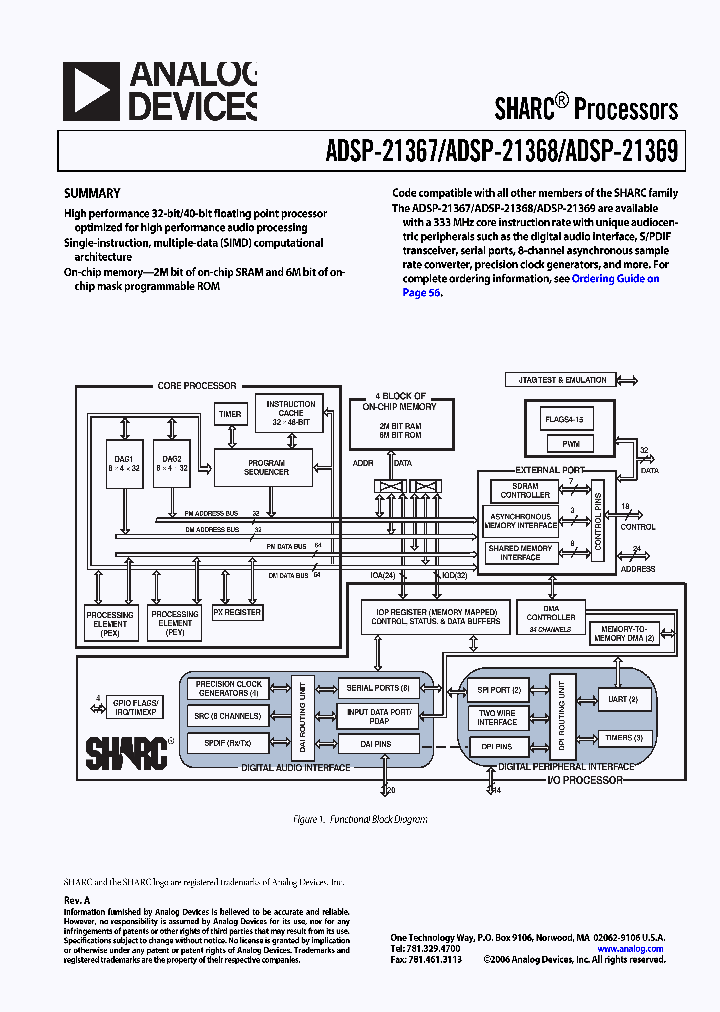 ADSP-21368KBPZ-2A_3393613.PDF Datasheet