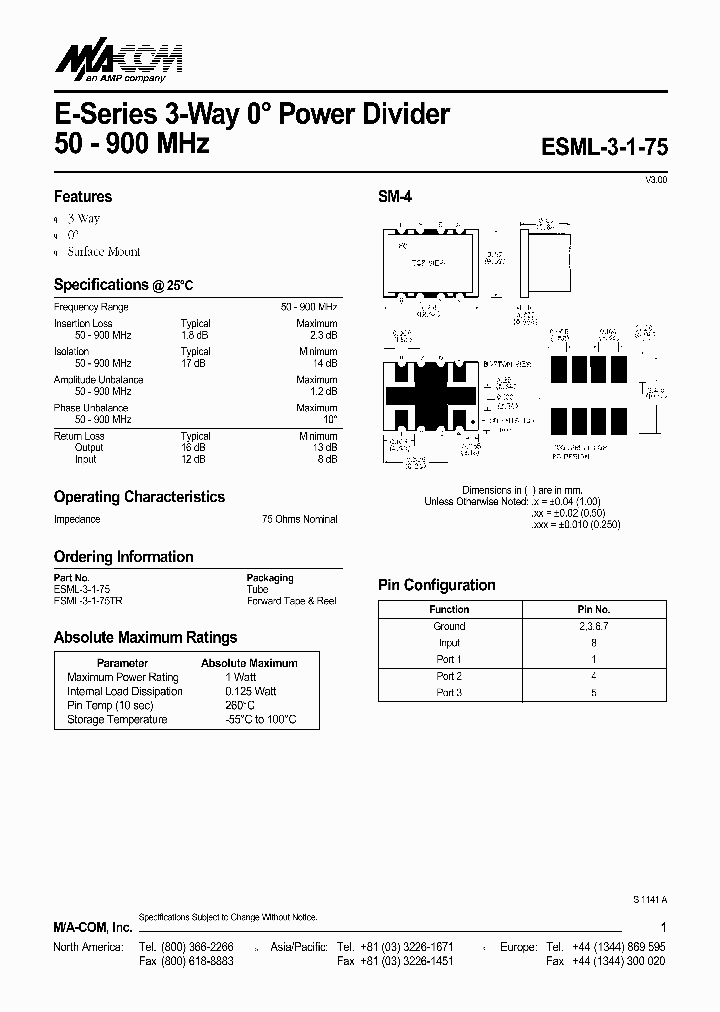 ESML-3-1-75TR_3394059.PDF Datasheet