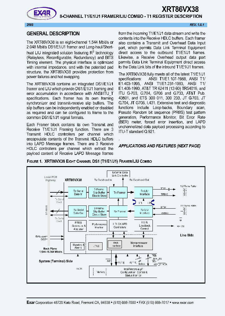 XRT86VX38IB256_3409806.PDF Datasheet