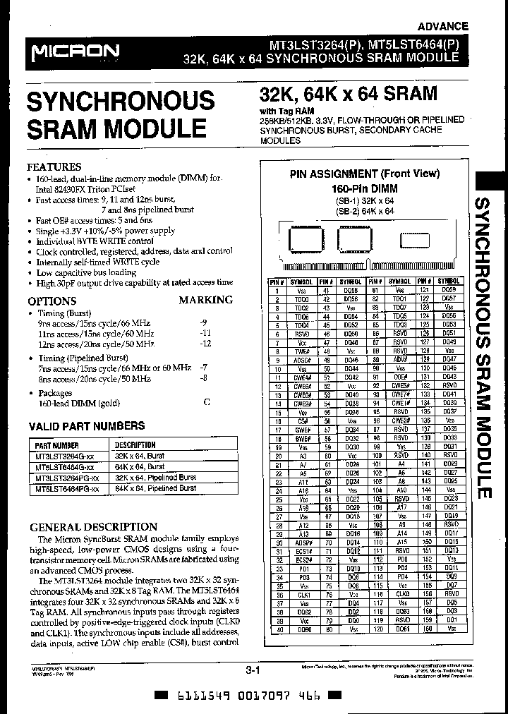 MT3LST3264PG-8_3411341.PDF Datasheet