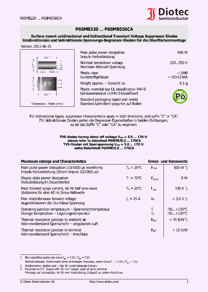 P6SMB440_3411850.PDF Datasheet