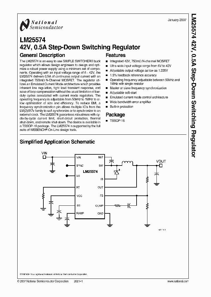 LM25574_3411810.PDF Datasheet