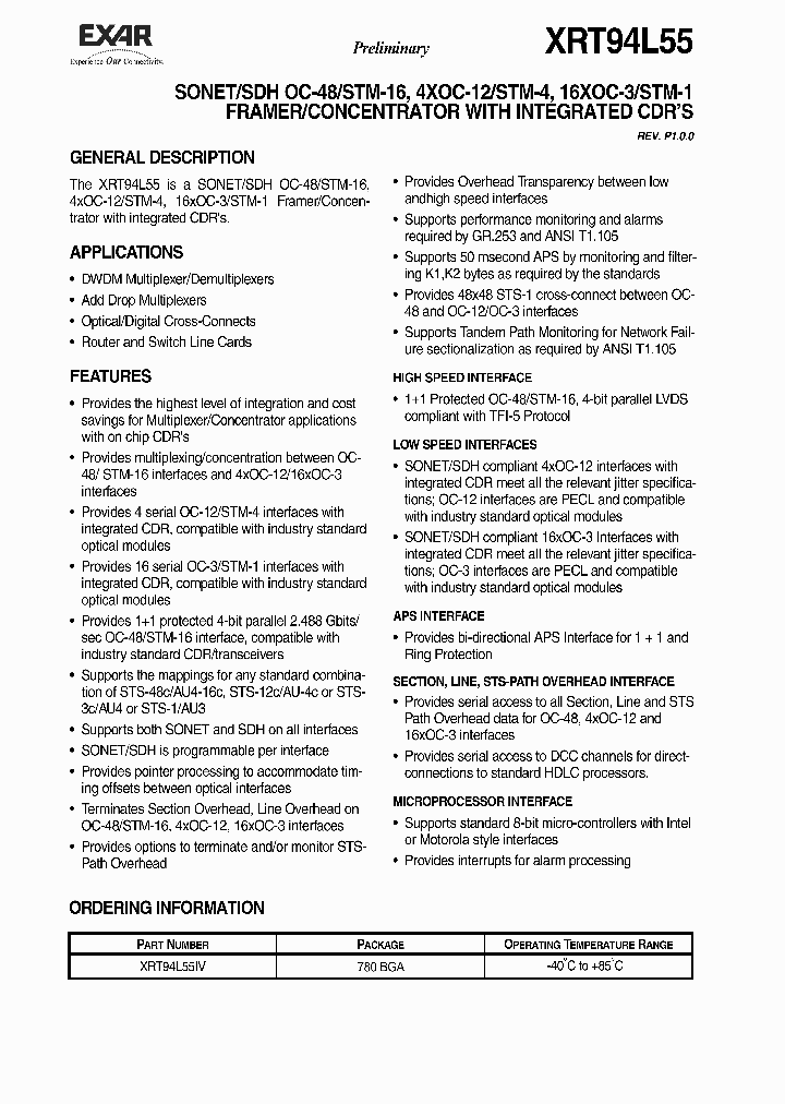 XRT94L55_3413789.PDF Datasheet