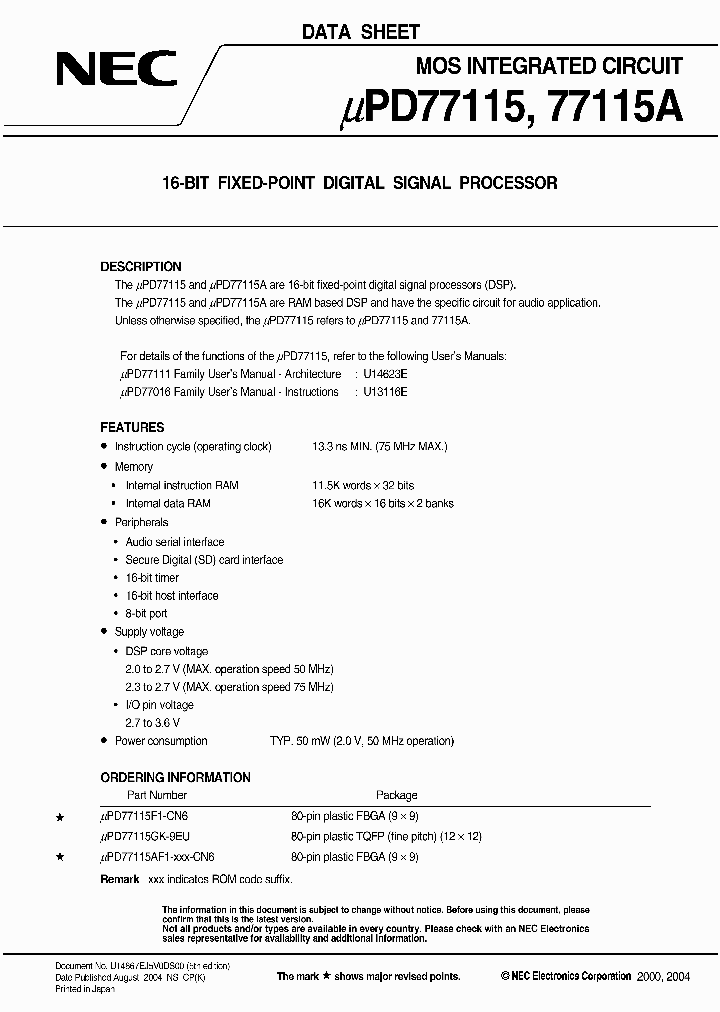 UPD77115AF1-XXX-CN6_3414407.PDF Datasheet