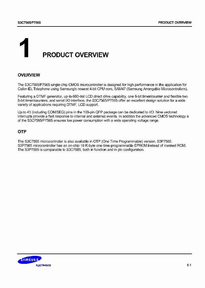 S3C7565_3415385.PDF Datasheet