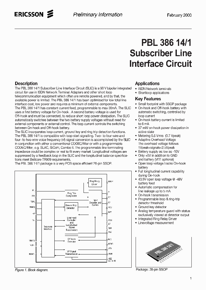 PBL386141SHT_3416160.PDF Datasheet