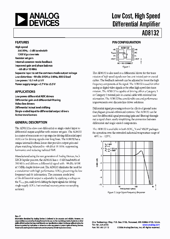 AD8132ARMZ-REEL_3416711.PDF Datasheet