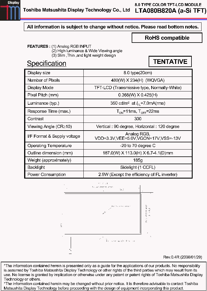 LTA080B820A_3416952.PDF Datasheet