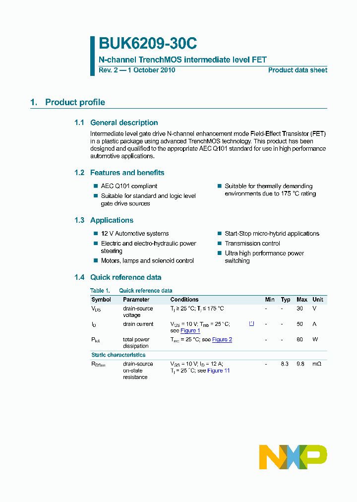BUK6209-30C_3418636.PDF Datasheet