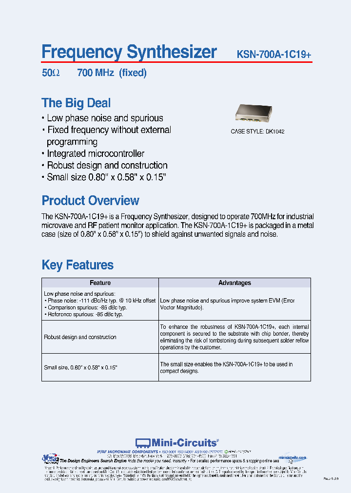 KSN-700A-1C19_3419427.PDF Datasheet