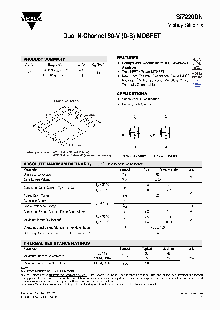 SI7220DN-T1-E3_3420093.PDF Datasheet