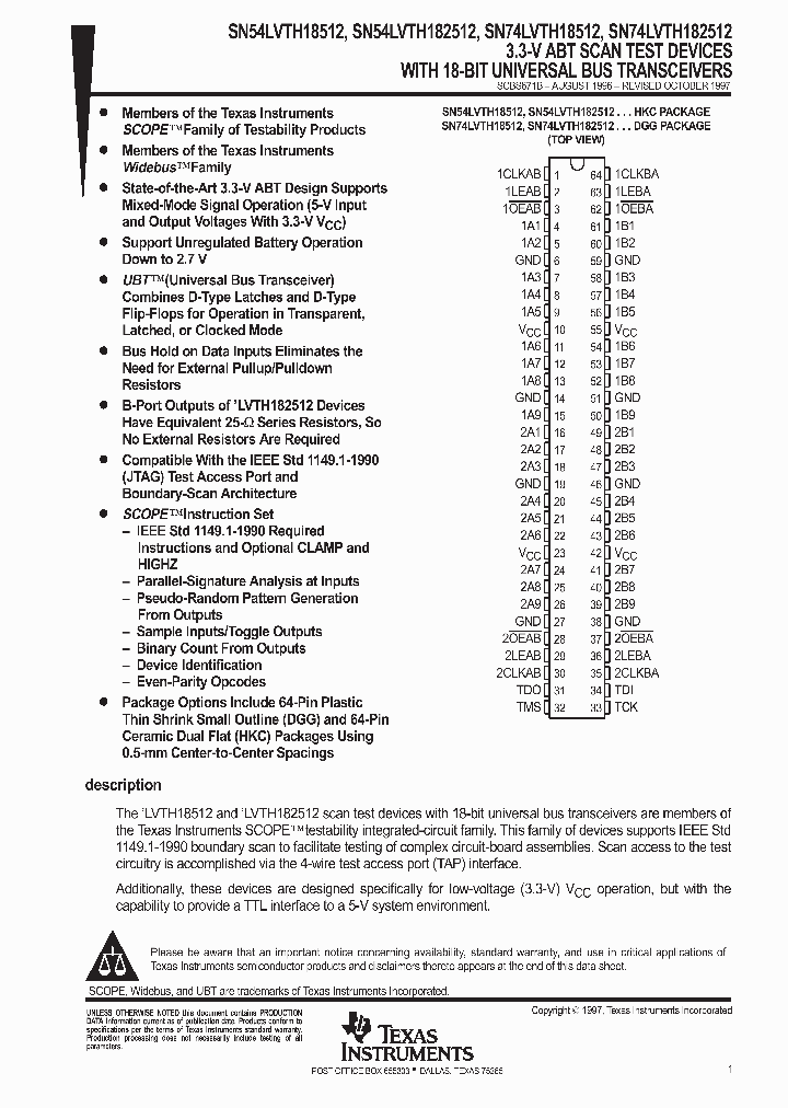 SN54LVTH182512HKC_3426745.PDF Datasheet